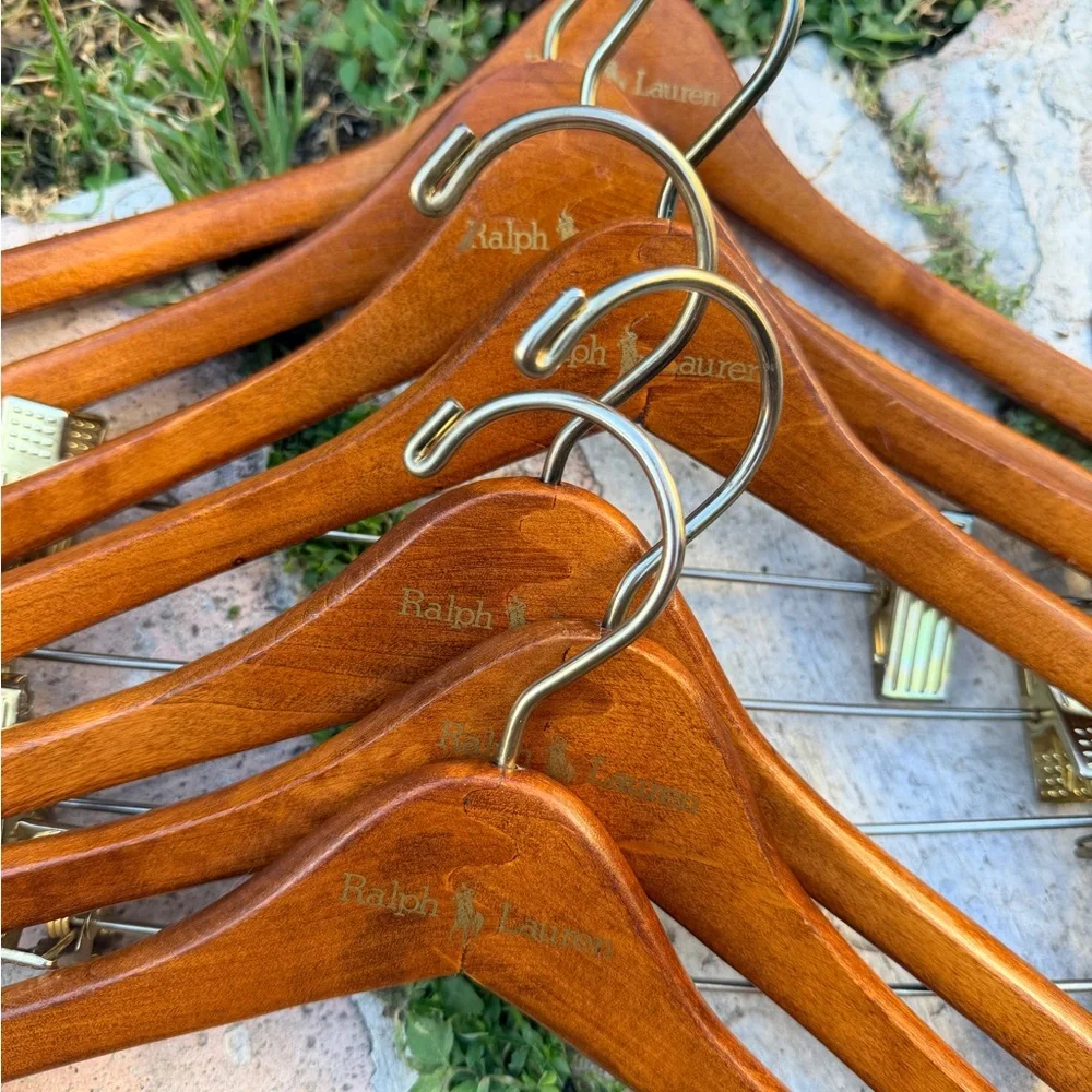 Ralph Lauren Brown‎ Wooden Hangers (7)
